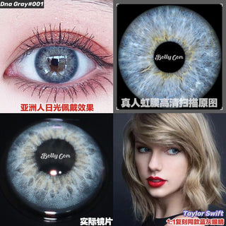 Bio-essence 1 Pair Colored Contact Lenses for Eyes Russian Girl Blue Lenses Monet Green Eye Lenses Big Eye Fashion Lenses Alodia Store