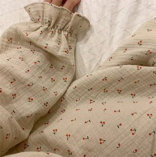 Ruffles Sleep Dress Women Long Sleeve  SLEAPWEAR Alodia Store