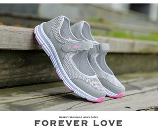 Ultra Light Mesh Flat Shoes For Women alodia store