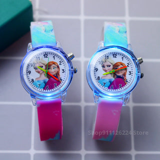 Disney Princess Elsa Kids Watches Girls Silicone Strap Alodia Store