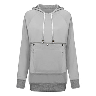 Cat Lovers Sweatshirt women Hoodies Kangaroo Dog Pet Paw Pullovers Cuddle Pouch Sweatshirt Pocket Animal Ear Hooded Dropshipping Alodia Store