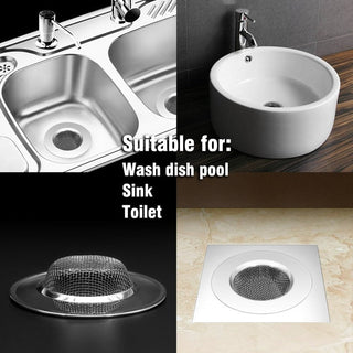 Stainless Steel Bathroom Sink Strainer Home Floor Drain Leak Net Hair Catcher Stopper Shower Filter Trap Kitchen Food Slag Tools Alodia Store