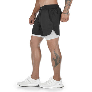 2023 Camo Running Shorts Men 2 In 1 Double-deck Quick Dry GYM Sport Shorts Fitness Jogging Workout Shorts Men Sports Short Pants Alodia Store