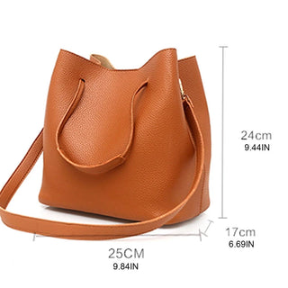 4Pcs/set Leather Women Bag Tote Card Holder Purse Messenger Satchel Top Handle Bags Alodia Store