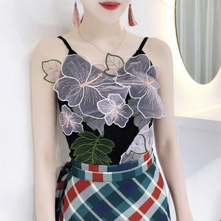 Vintage flower CropTop Patchwork Tank alodia store