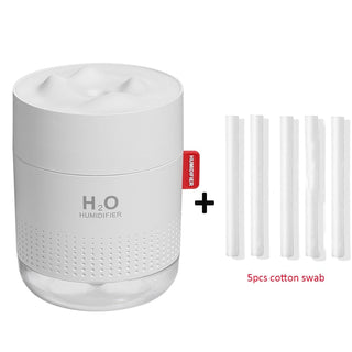 White Snow Mountain Humidifier 500ML Ultrasonic USB Aroma Air Diffuser Soothing Light Aromatherapy Humidificador Home Difusor ALODIA STORE