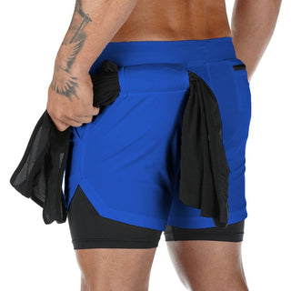 2023 Camo Running Shorts Men 2 In 1 Double-deck Quick Dry GYM Sport Shorts Fitness Jogging Workout Shorts Men Sports Short Pants Alodia Store