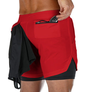 2023 Camo Running Shorts Men 2 In 1 Double-deck Quick Dry GYM Sport Shorts Fitness Jogging Workout Shorts Men Sports Short Pants Alodia Store