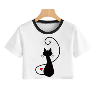 Summer Fashion Harajuku Sexy Tank Crop Top White alodia store