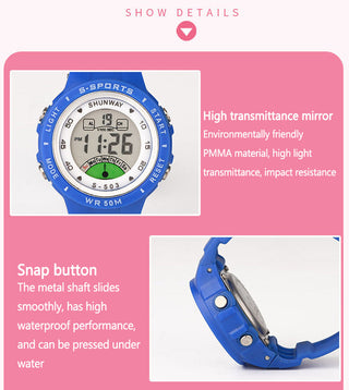 UTHAI CE02 Kids Children's Watch Electronic Quartz WristWatch for Boy Girl 50m Waterproof Student Sports Watches Colorful reloj Alodia Store
