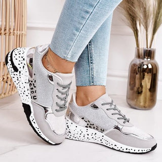 Women Sneakers Lace-Up Sports Shoes for Leopard alodia store