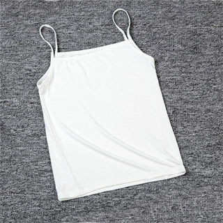Women Summer Sexy Croptop Tank Top Breathable Fitness Vest Free Size Black White Camisole ALODIA STORE