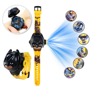 Disney Kid Cartoon Cool Ptojectio Watch Marvel Spider-Man Boy Unicorn Princess Elsa Flash Electronic Digital Student Toy Clock Alodia Store