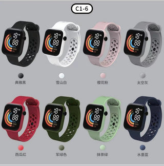 Child Watch Ultra Light LED Digital Watch for Kids Boy Girl Sports Military Silicone Wristband Electronic Clock relogio infantil Alodia Store