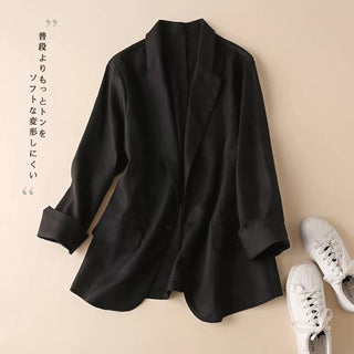 Three-quarter Sleeve Casual Blazers Jacket Alodia Store