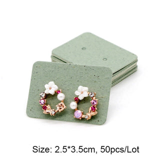 Fashion Wood Jewelry Display Necklace Charms Jewelry Display Tray Pendant Earrings Card Style Pendant Display Card Alodia Store