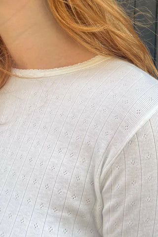 Floral Hollow Out Slim T-Shirts Women 2022 Autumn Vintage Solid Round Neck Long Sleeve Y2k Tops Sweet Cute Cotton T Shirt Femme Alodia Store