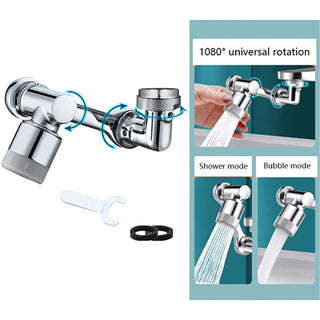 2021 360 Degree Swivel Kitchen Faucet Aerator Adjustable Dual Mode Sprayer Filter Diffuser Water Saving Nozzle Faucet Connector alodia store