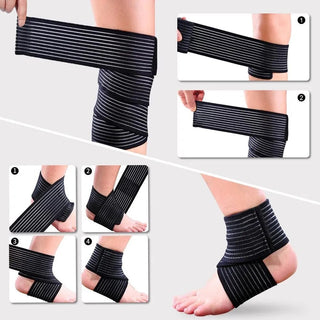 1Pcs Elastic Compression Knee Bandages Fitness Pressurized Straps for Gym Weight Lifting Squats Leg Compression Training Wraps Alodia Store