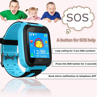 Kids Smart Watch Waterproof Touch Screen Video Camera Sim Card Call Phone S4 Smartwatch with Light GPS Locator For IOS Android Alodia Store