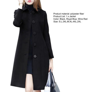 S-4XL Autumn Women Coat Mid-Length Alodia Store