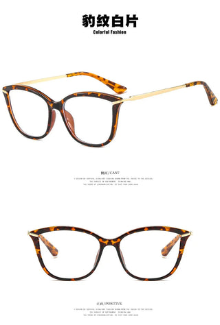 Anti Blue Light Blocking Cat Eye Oculos Mujer Glass Women Fashion Luxury Designer Optical TR90 Eyeglasses Frame Classic Eyewear Alodia Store