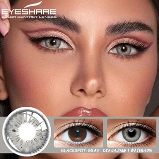 EYESHARE Color Contact Lenses for Eyes 2pcs Natural Brown Contact Lenses Gray Blue Lenses Yearly Beautiful Pupil Contact Lenses Alodia Store