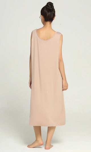 3XL-6XL  Modal Bamboo Fiber Thin Nightdress 2023 Sleeveless Nightgown Alodia Store