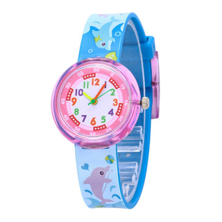 Cartoon bee flower watch children fashion casual unicorn pony kids quartz watches for student boys girls clock girl watch Alodia Store