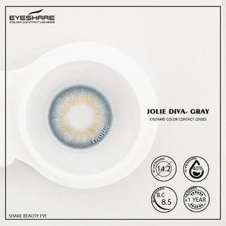 EYESHARE 1 Pair Natural Color Lens Eyes Yearly Color Contact Lenses for Eyes Beauty Contact Lenses Eye Cosmetic Color Lens Eyes Alodia Store