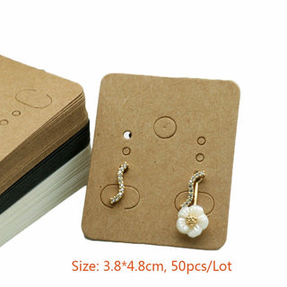 Fashion Wood Jewelry Display Necklace Charms Jewelry Display Tray Pendant Earrings Card Style Pendant Display Card Alodia Store