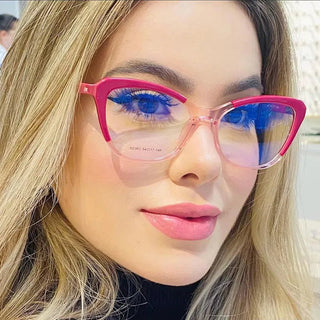 Anti Blue Light Blocking Cat Eye Oculos Mujer Glass Women Brand Fashion Luxury Designer Optical Eyeglasses Frame Classic Eyewear Alodia Store