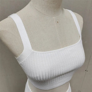 Pleated Knitted Skirt Suits For Women Long Dress Sets Summer Alodia Store