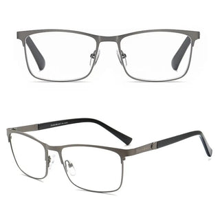 Fashion Metal Frame Simple Vintage Business Reading Glasses Anti-Blue Light Ultra Light Glasses Eye Protection For Men Women Alodia Store
