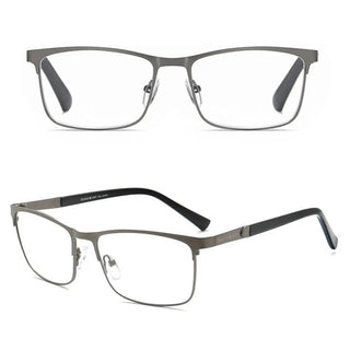 Fashion Metal Frame Simple Vintage Business Reading Glasses Anti-Blue Light Ultra Light Glasses Eye Protection For Men Women Alodia Store