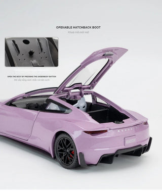 1:24 Tesla Roadster Alloy Sports Car Model Diecasts Metal Toy Vehicles Car Model Simulation Sound and Light Collection Kids Gift Alodia Store