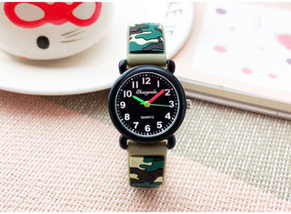 camouflage silicone strap quartz watches children kids students digital cool waterproof clocks Alodia Store