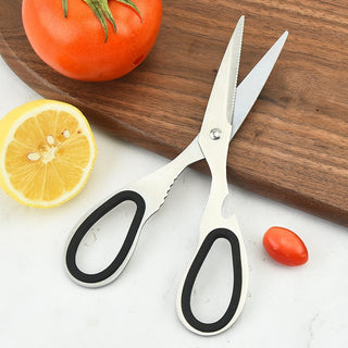Stainless Steel Kitchen Scissors Multi Functional Household Food Scissors Fruit and Walnut Scissors Can Open The Bottle Cap Alodia Store