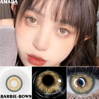 AMARA 1 Pair Colored Contact Lenses Natural Look Brown Eye Lenses Gray Contact Blue Lenses Fast Delivery Green Eye Alodia Store