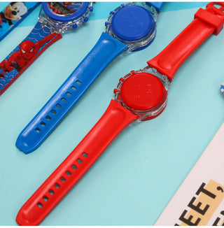 Disney Kid Cartoon Glowing Watch Marvel Spider-Man Boy Unicorn Princess Elsa Flash Electronic Digital Student Toy Clock Relogio Alodia Store