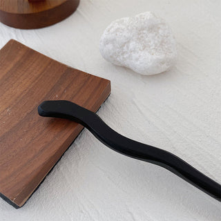 Traditional Wooden Black Hair Sticks Chinese Style Hairpins Carved Wood Hair Fork Vintage Chop Stick Headwear For Women Jewelry Alodia Store
