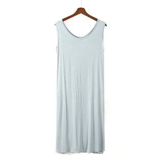 3XL-6XL  Modal Bamboo Fiber Thin Nightdress 2023 Sleeveless Nightgown Alodia Store