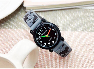 camouflage silicone strap quartz watches children kids students digital cool waterproof clocks Alodia Store