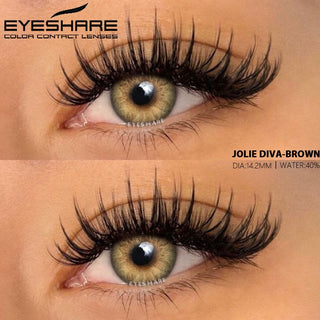 EYESHARE 1 Pair Natural Color Lens Eyes Yearly Color Contact Lenses for Eyes Beauty Contact Lenses Eye Cosmetic Color Lens Eyes Alodia Store