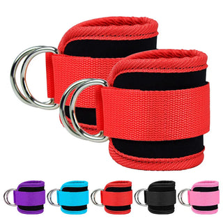 Gym Ankle Straps Double D-Ring Adjustable Neoprene Padded Cuffs Ankle Weight Leg Training Brace Support Sport Safety Abductors Alodia Store