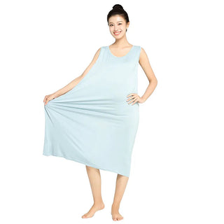 3XL-6XL  Modal Bamboo Fiber Thin Nightdress 2023 Sleeveless Nightgown Alodia Store