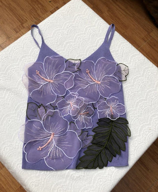 Vintage flower CropTop Patchwork Tank alodia store