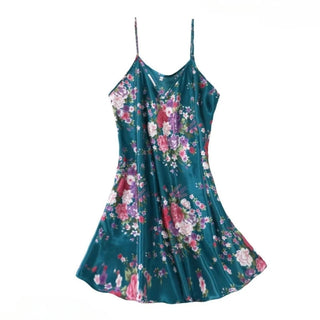 Dress Silk Satin Home Service Summer Nighty Alodia Store