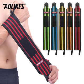 AOLIKES 1PCS Wrist Support Straps Wraps For Weight Lifting Fitness Gym Sport Wristbands Alodia Store