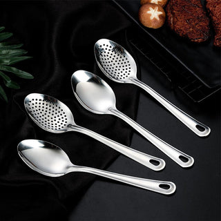 Stainless Steel Strainer Spoon Kitchen Colander Spoon Spoon Filter Strainer Food ScoopPerforated Skimmer Colander M0E8 Alodia Store